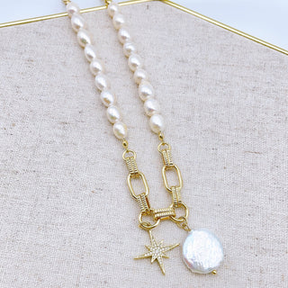 Treasure Jewels Pearl Star Necklace