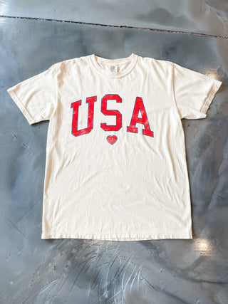 USA Heart Graphic T-Shirt