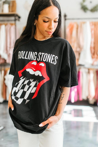 Rolling Stones Black Graphic T-Shirt - Persnickety Jane